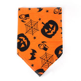 2PCs Pet Bandanas Scarf Adjustable Collar Saliva Towel for Dogs Cats Halloween Christmas Pet Accessories - INSWEAR